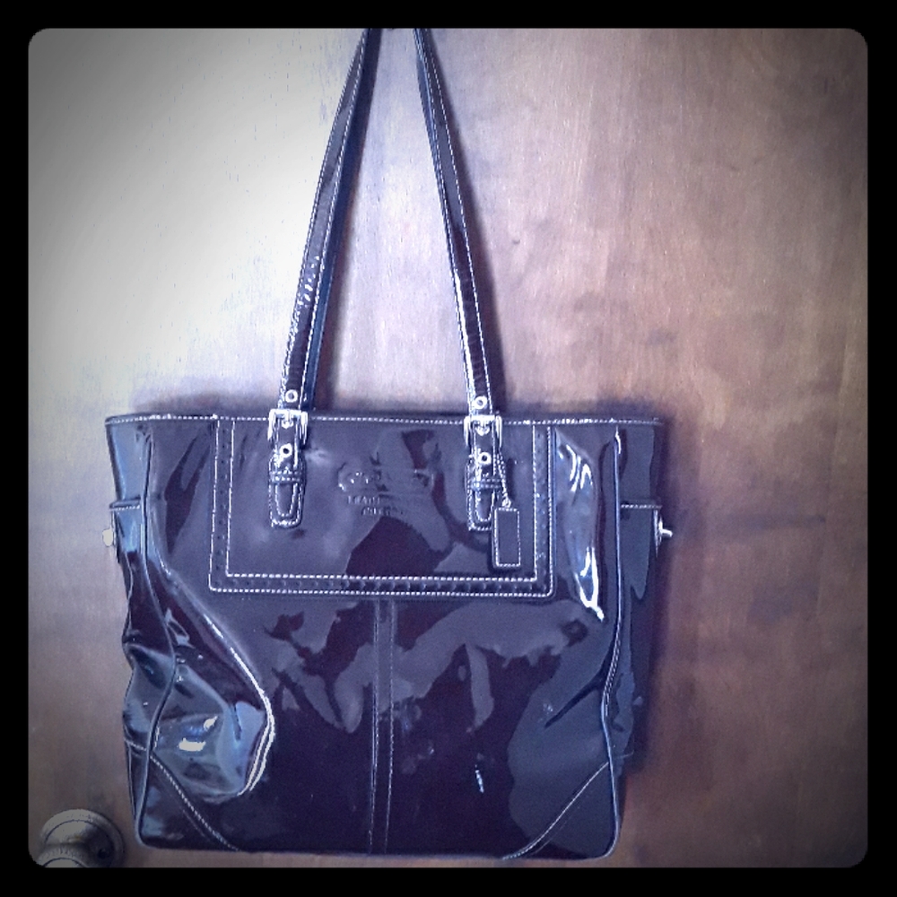 Brown coach bag